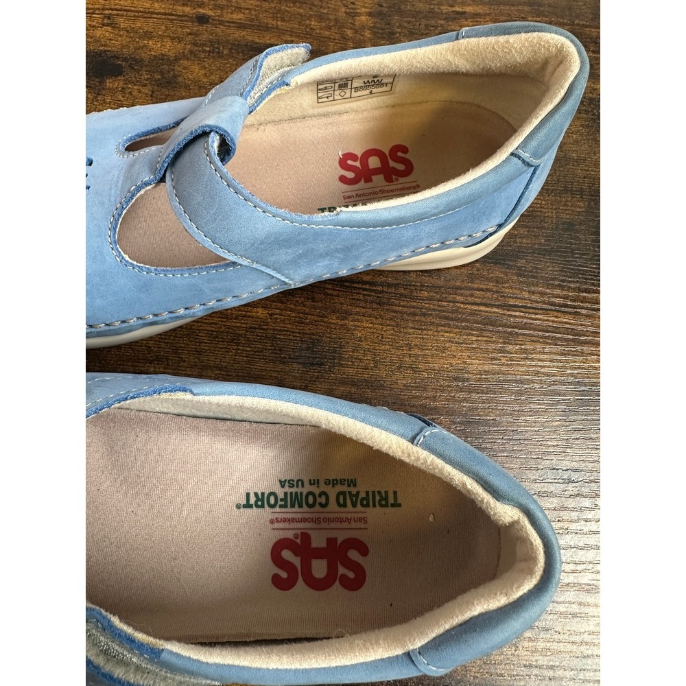 SAS Tripad Comfort Willow Slip On Loafer Mary Jane Cutout Walking Shoe Blue 8 WW - Picture 11 of 15